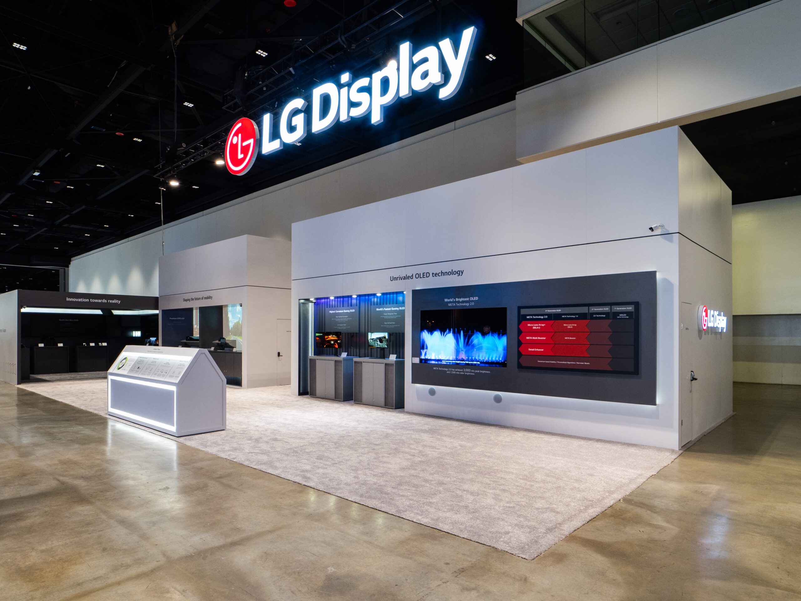 LG trade show exhibit by Beaver XP