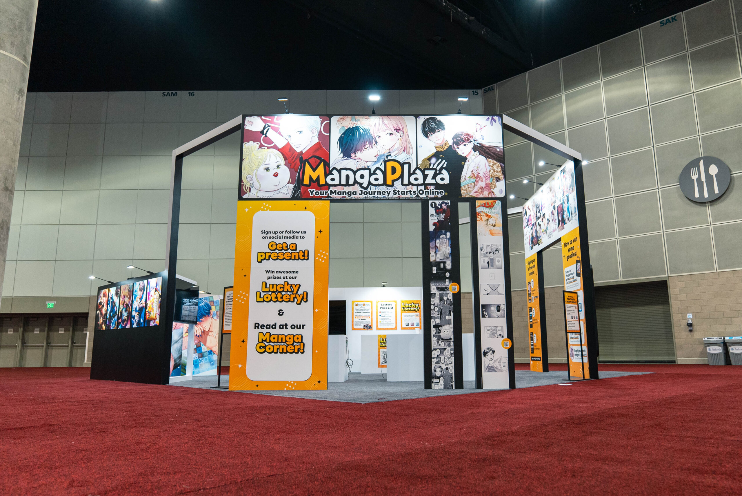 Manga Plaza trade show exhibit by Beaver XP