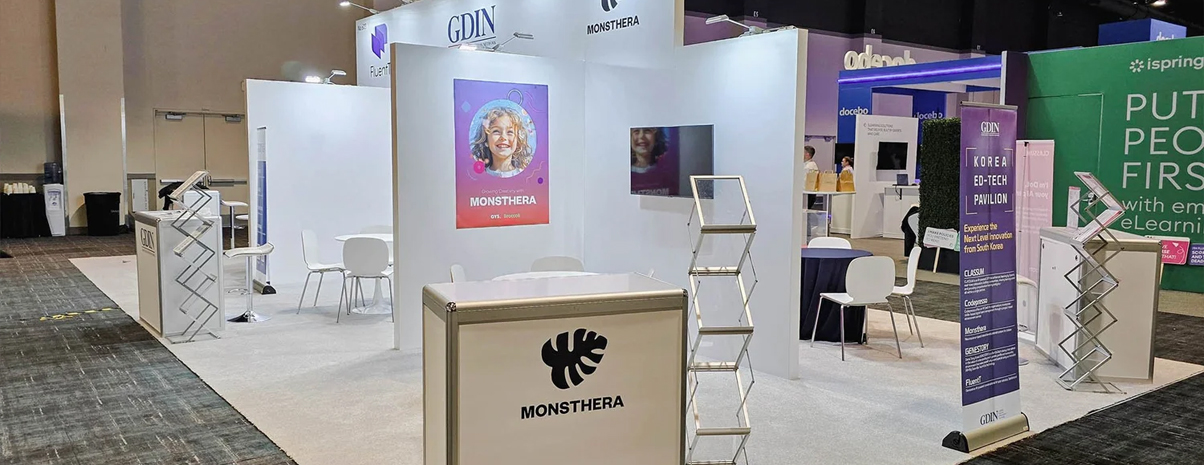 Minimal white exhibit display