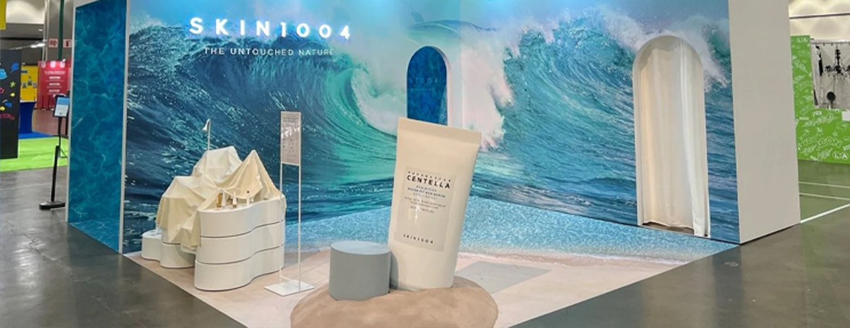 SKIN1004 trade show booth