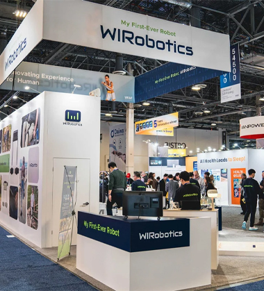 Robotics exhibit on show floor