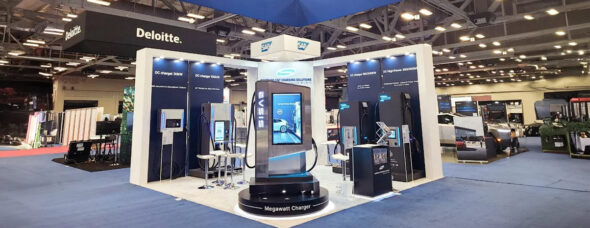 Photo of Samsung Charging Trade Show Booth