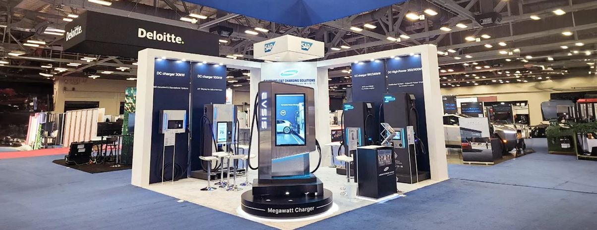 Photo of Samsung Charging Trade Show Booth