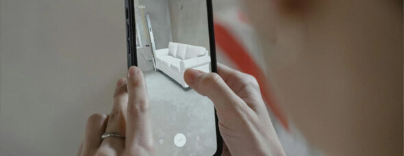 AR visualization on smartphone