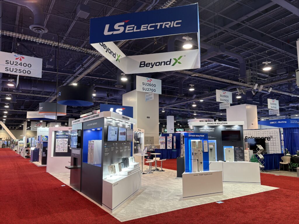 LS Electric booth interior layout