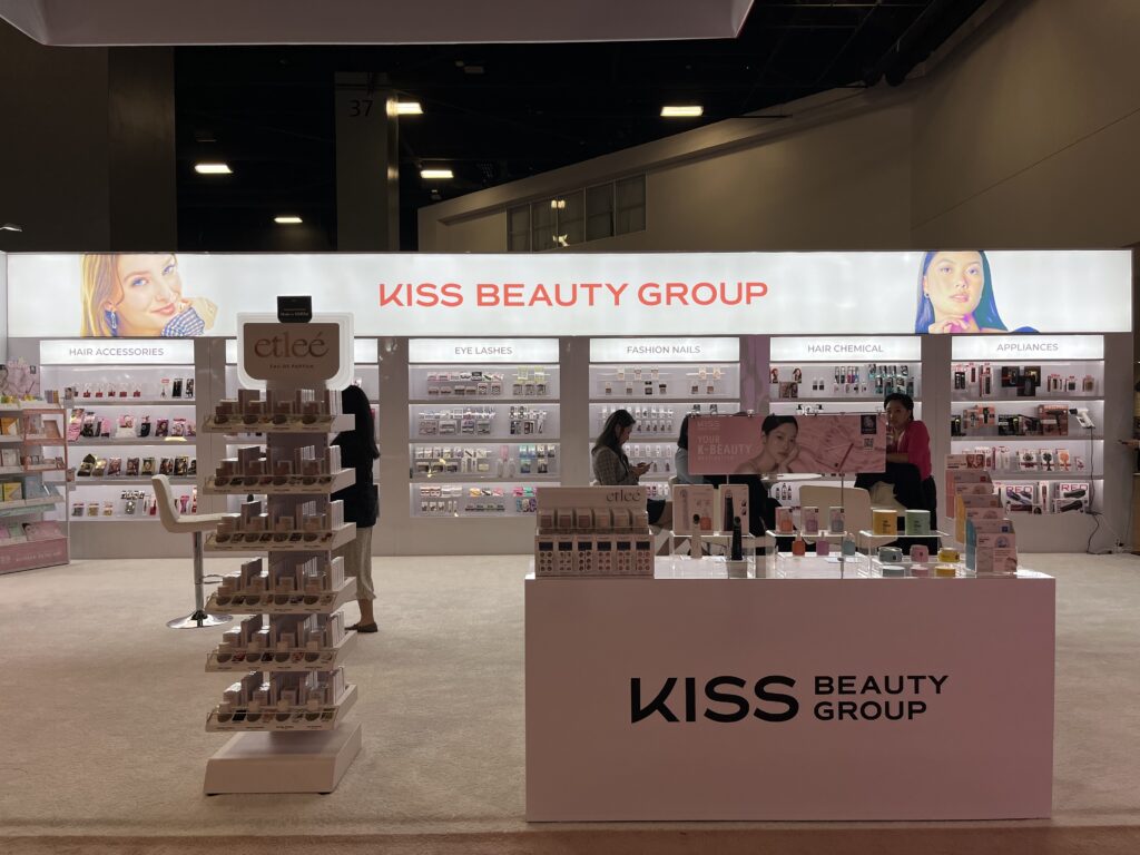 Kiss Beauty Group product display booth