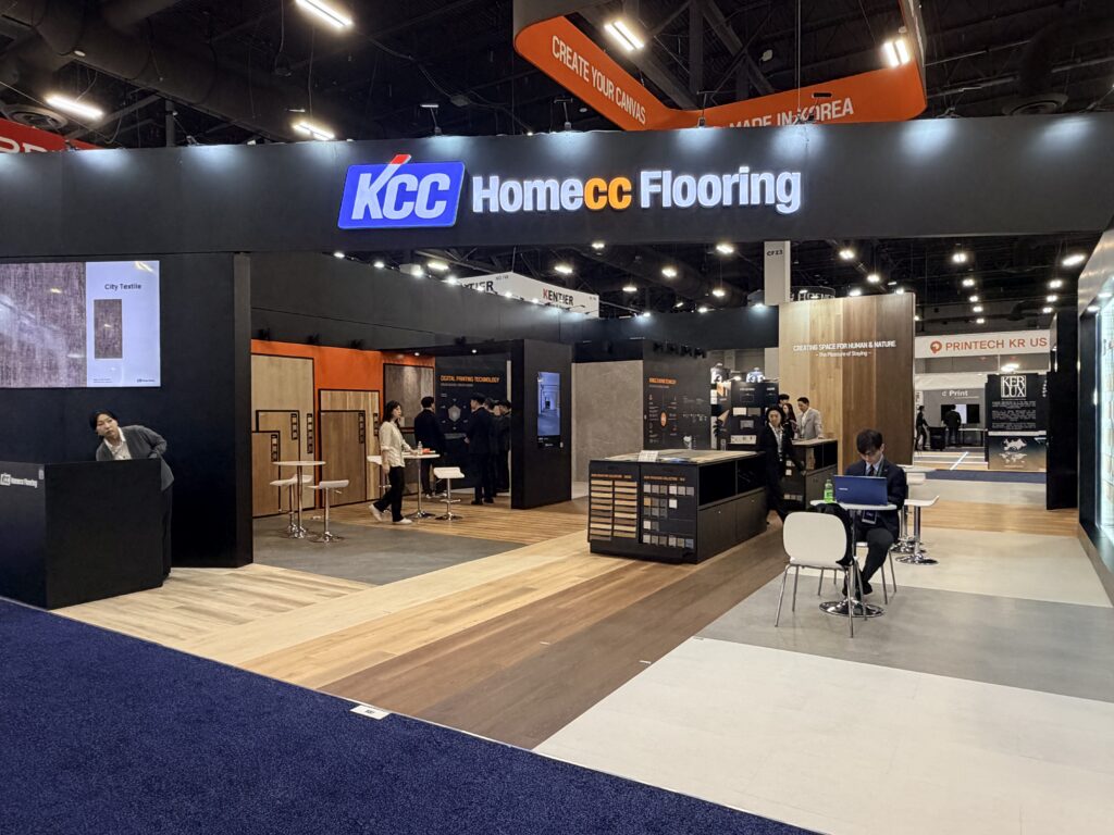 KCC Homecc Flooring trade show booth