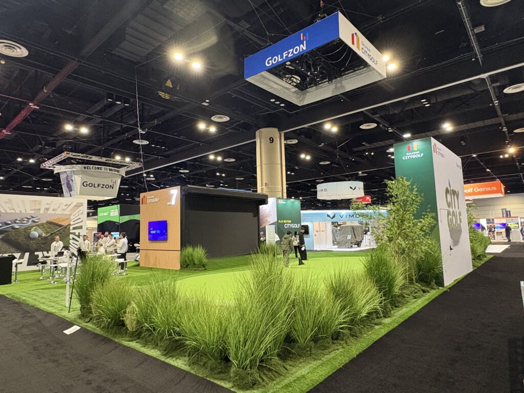 Golf exhibit landscaping detail