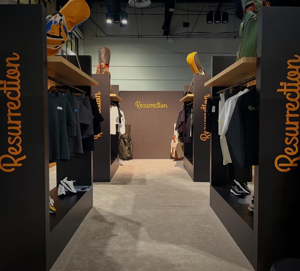 Retail-style apparel showcase