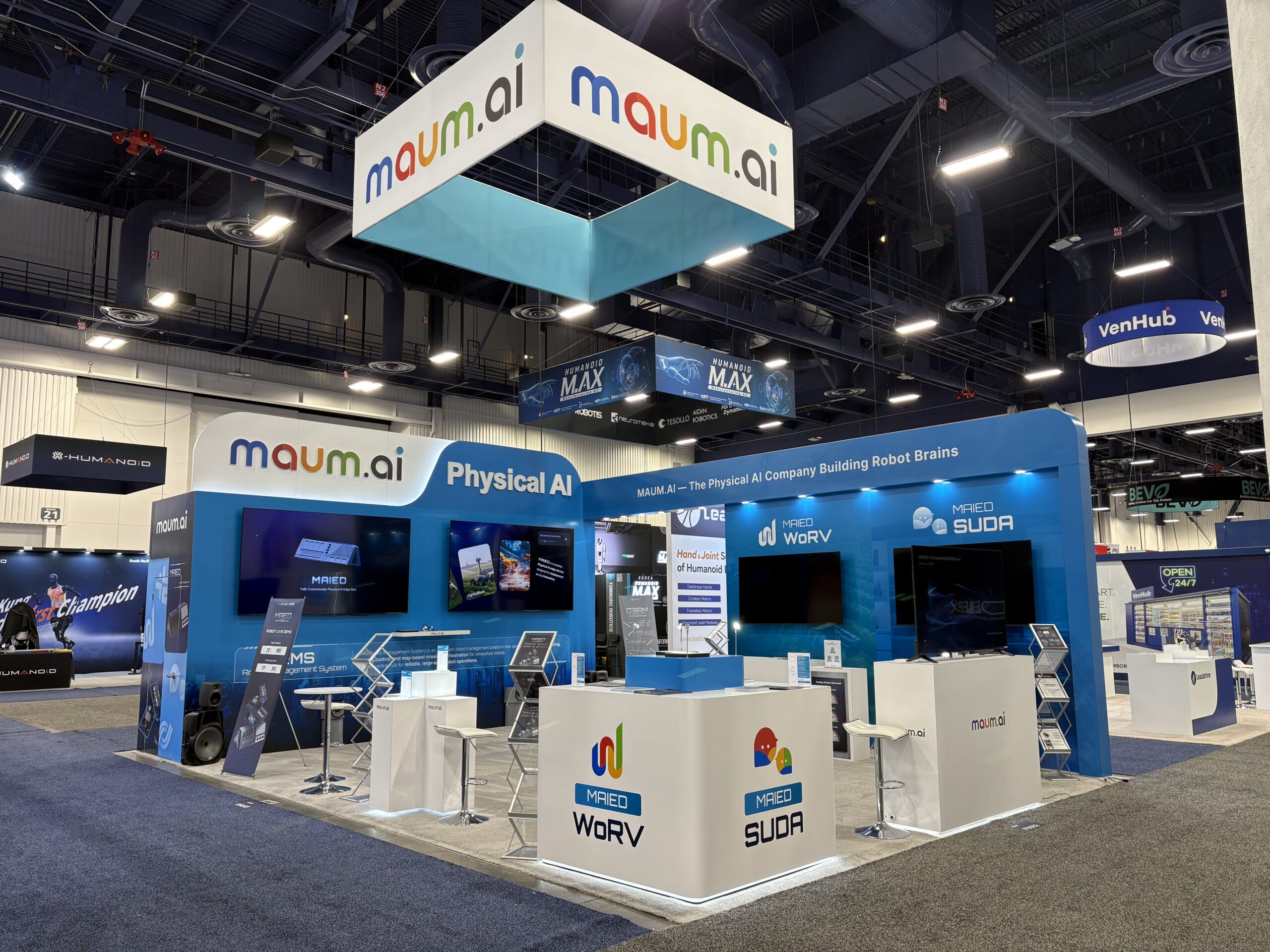 Maum.ai 2026 trade show exhibit by Beaver XP